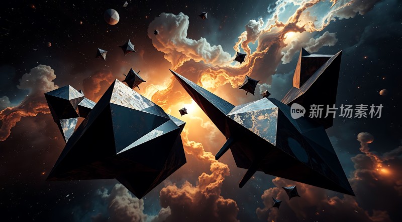 新片场素材星际几何