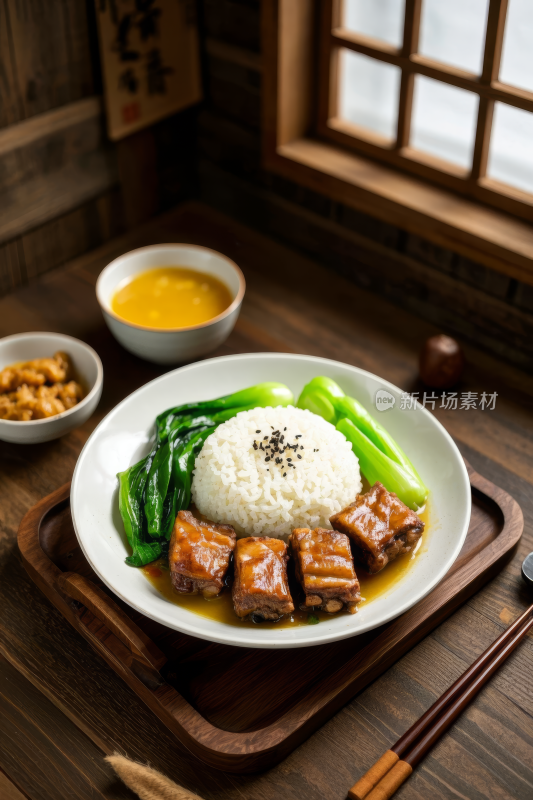 排骨饭中国传统经典美食中式家常美味食物