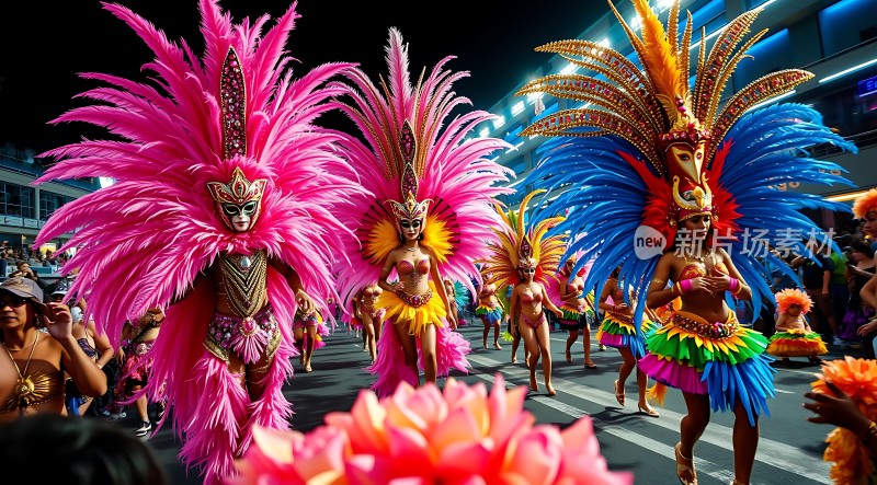 狂欢节上的华丽舞者