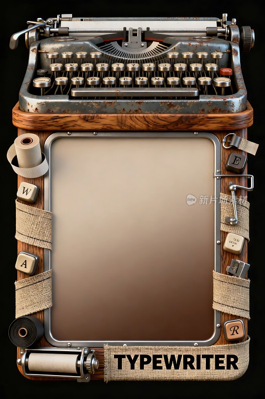 复古打字机创意设计