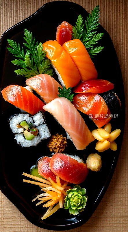 三文鱼寿司拼盘