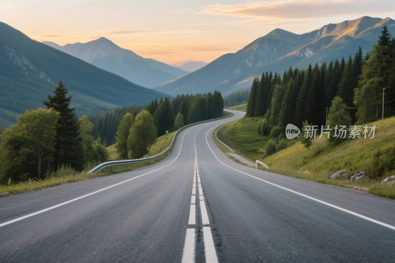 山水公路风景图