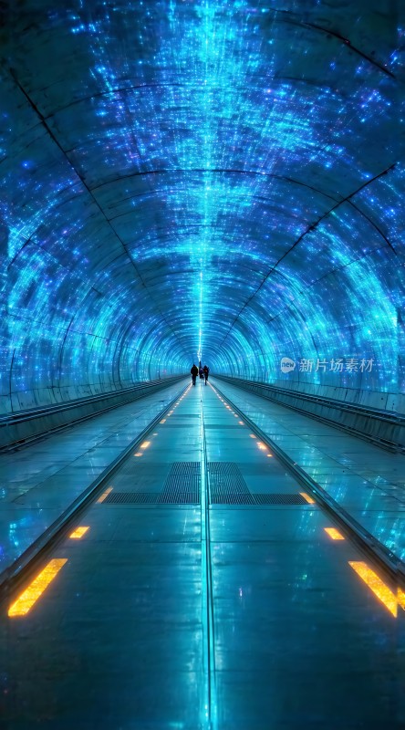 隧道光影之旅探索未知世界