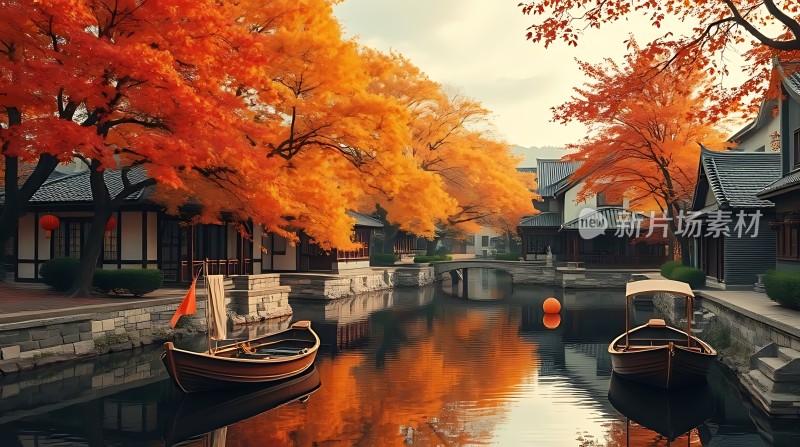 秋日古巷水乡情