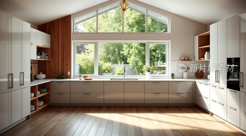 阳光厨房现代简约风格宽敞明亮
