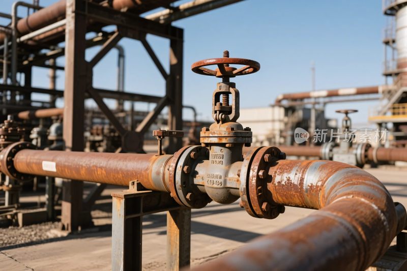 工业管道阀门设施场景