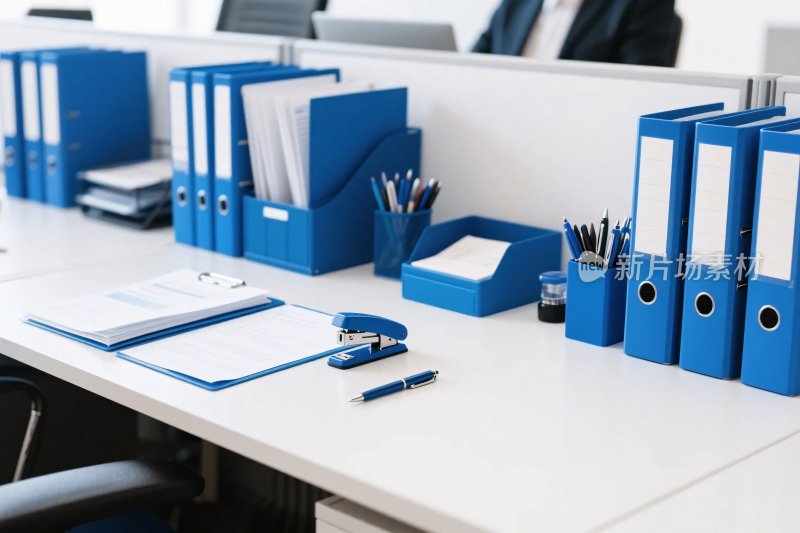 办公文件桌面布置