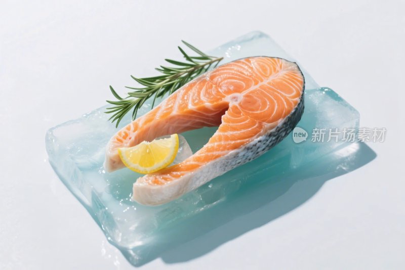 三文鱼美食静物图