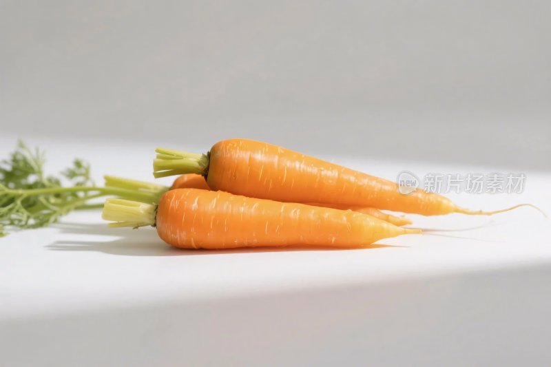 新鲜胡萝卜静物