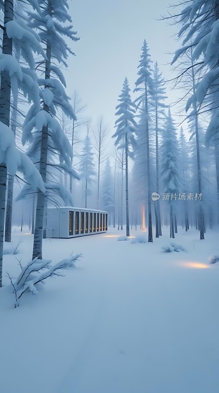 雪林秘境神秘小屋