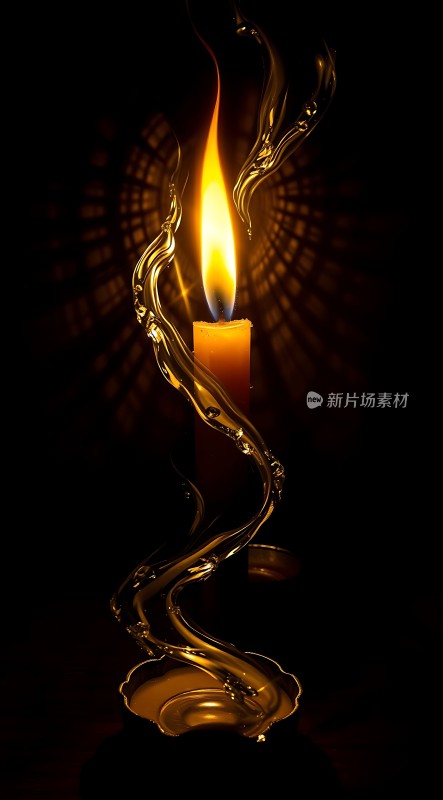 蜡烛之光温暖与希望