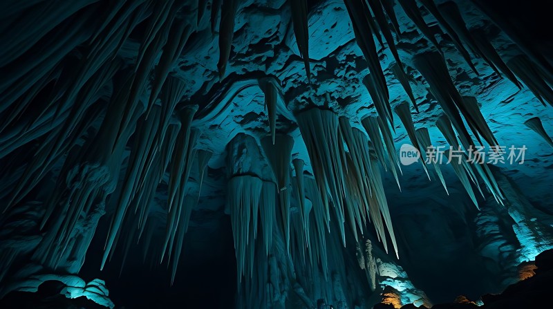 溶洞奇观钟乳石林立神秘而壮观