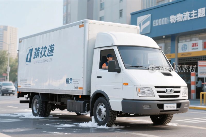 德邦快递货车行驶