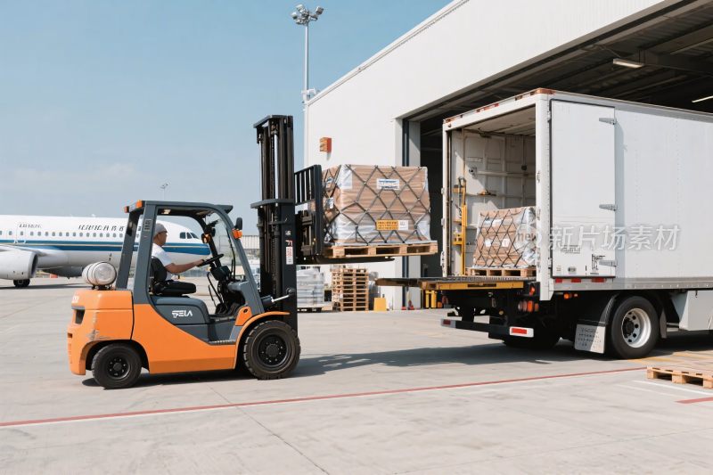 机场货运装卸场景