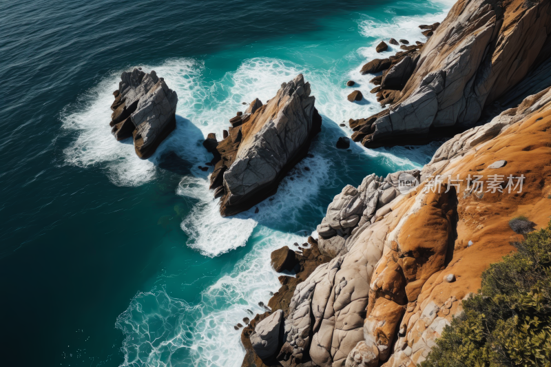 海边一些岩石高清风景图片