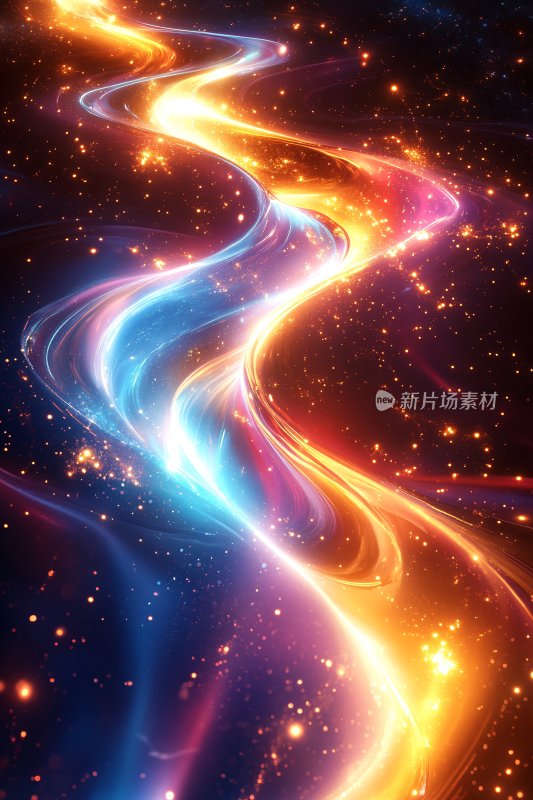 绚丽多彩的梦幻光带