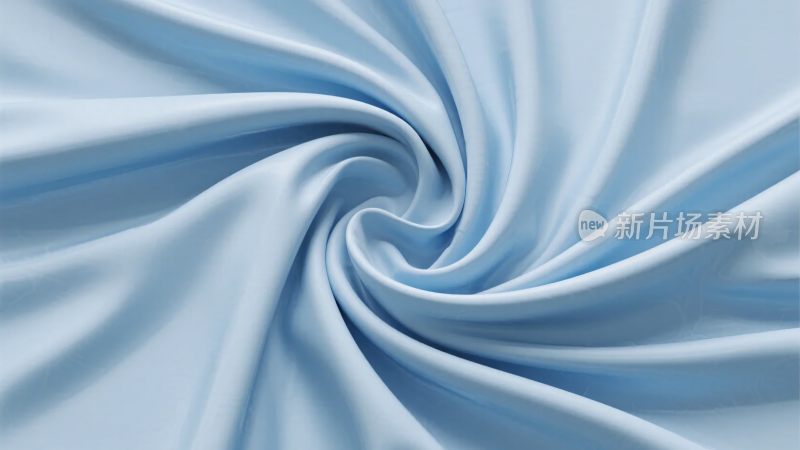 蓝色布料的旋绕纹理画面