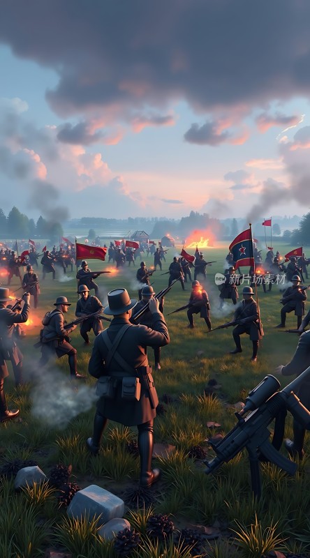 浴血奋战红旗飘扬