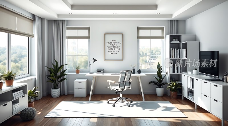 简约现代家居办公空间