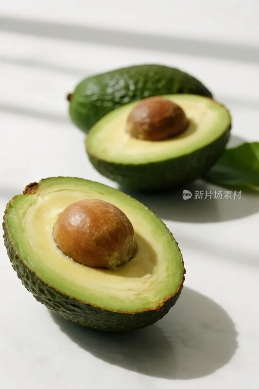 牛油果切片特写