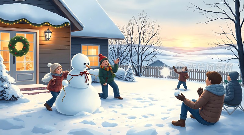 雪地里的欢乐时光