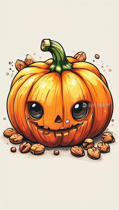 卡通南瓜贴纸