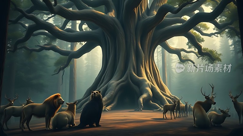 森林之王与自然和谐共处