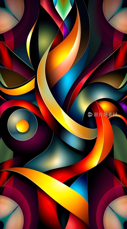 色彩交织的艺术世界