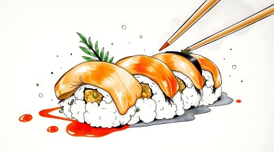 三文鱼寿司大集合 三文鱼寿司大集合