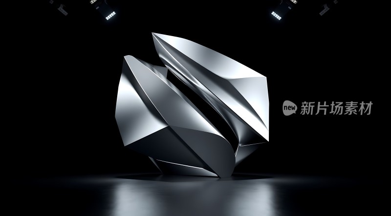 新片场素材未来科技感几何体
