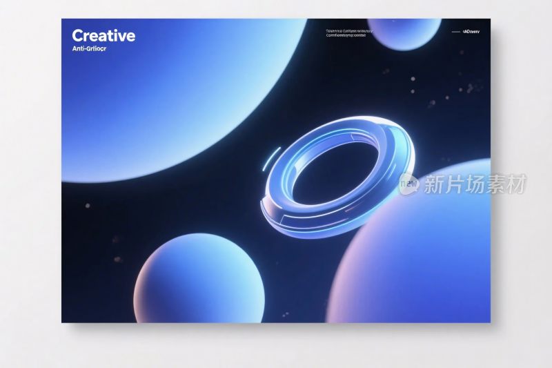 科技感环形球体插画