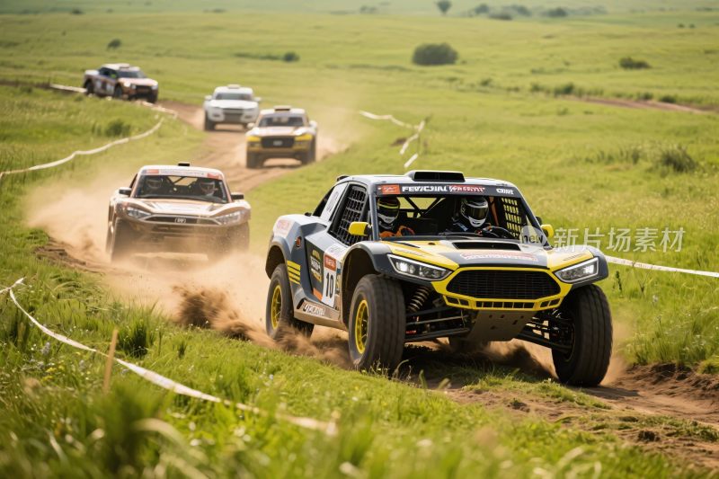 越野车草地赛道行驶