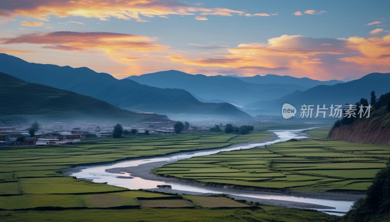 吉隆县神湖风光