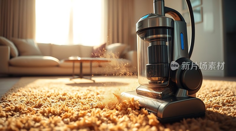 新片场素材 吸尘器清洁地毯