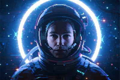 太空宇航员科幻插画 太空宇航员科幻插画