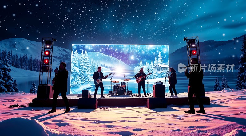 雪夜乐队演出
