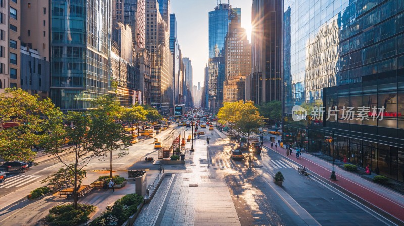 都市繁华街景