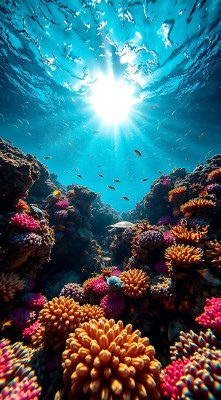 阳光下的海底世界