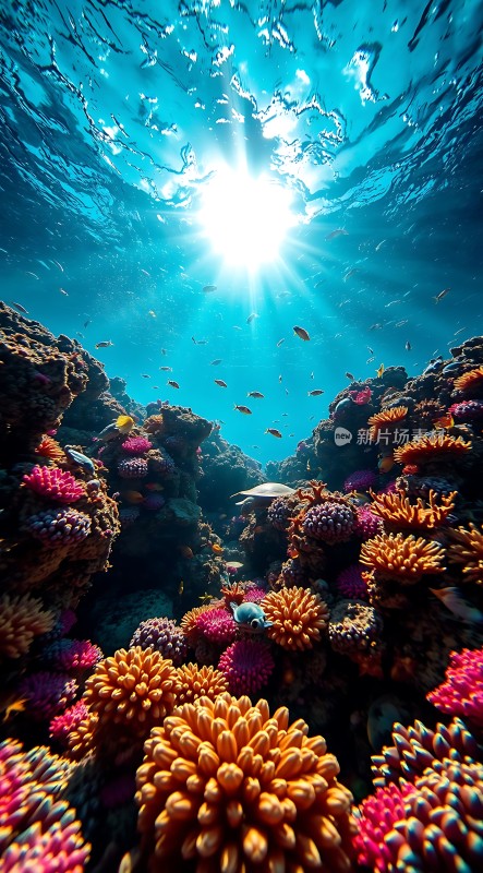 阳光下的海底世界