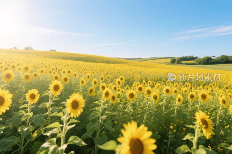 向日葵田园风景图