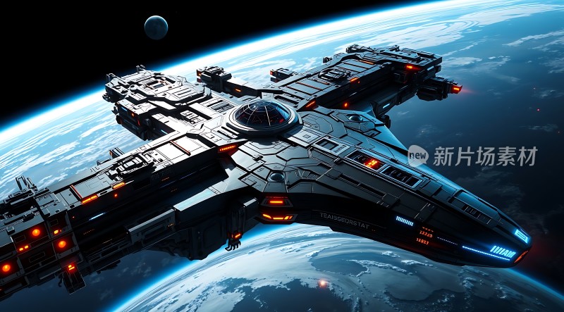 星际飞船遨游宇宙