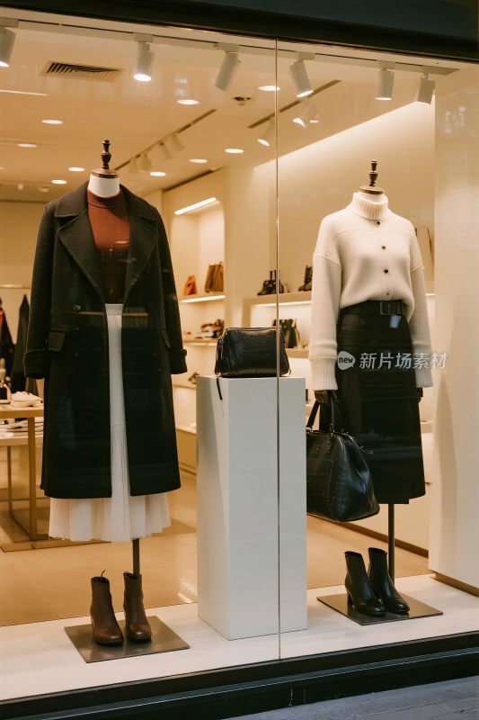 服装店橱窗时尚陈列