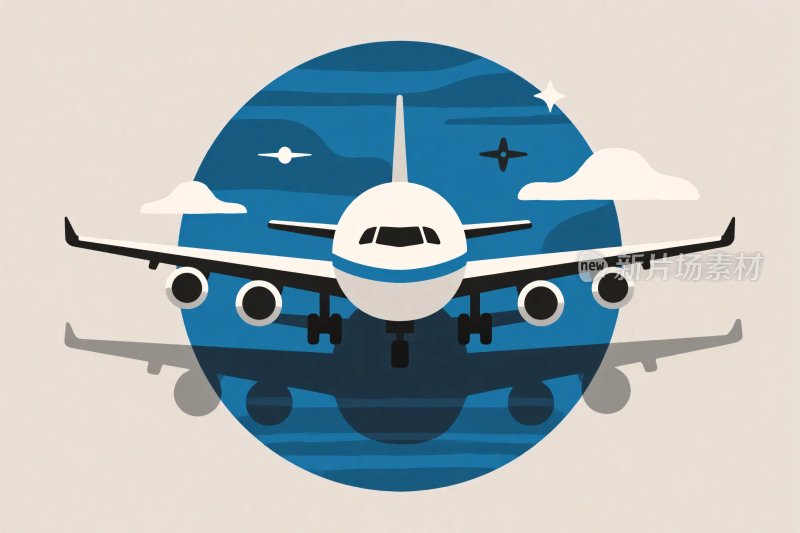 飞机插画设计