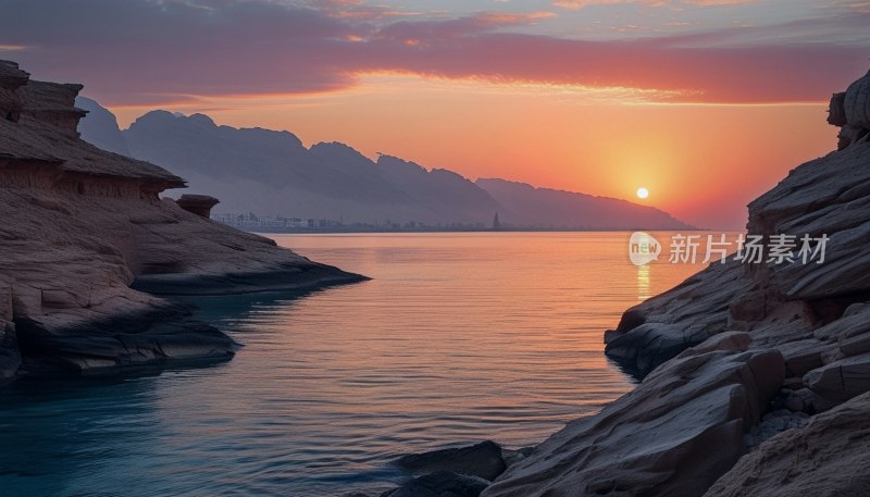 埃及红海日出美景