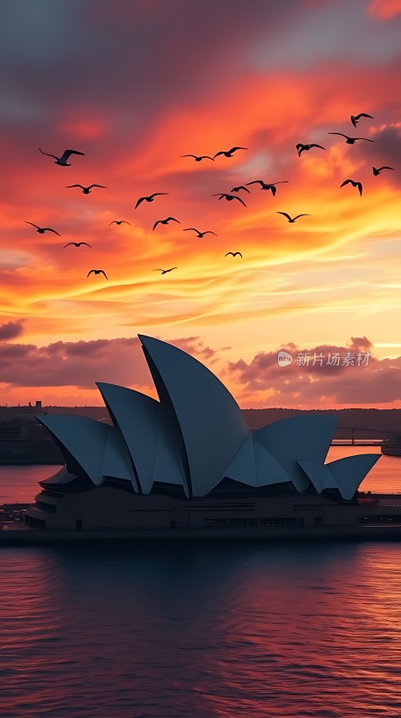 悉尼歌剧院日落美景