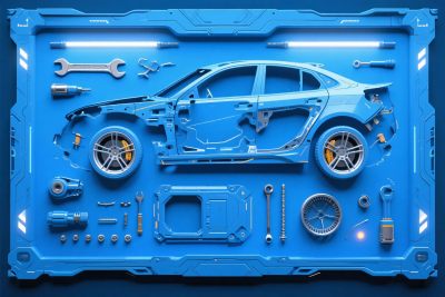 汽车维修工具插画 汽车维修工具插画