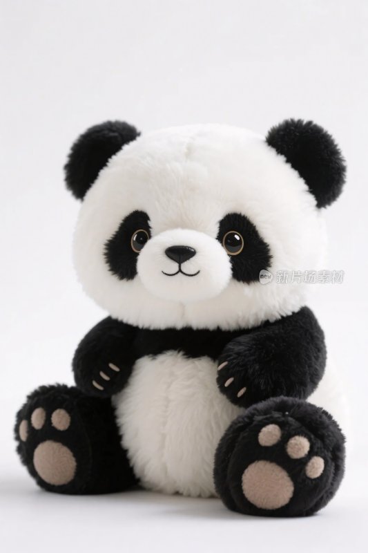 毛绒熊猫玩偶展示