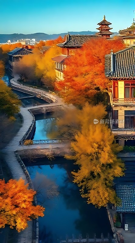 秋日古街水乡情