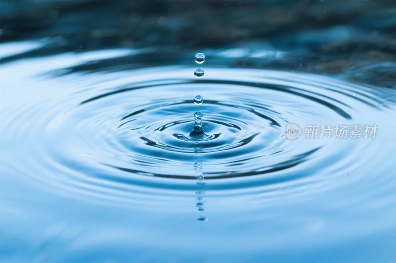 水滴涟漪动态景象