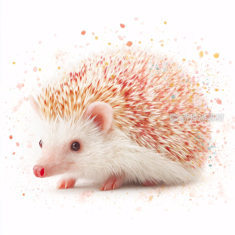 可爱插画小刺猬